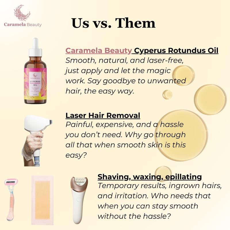 Caramela Beauty Cyperus Rotundus Oil for Hair Reduction