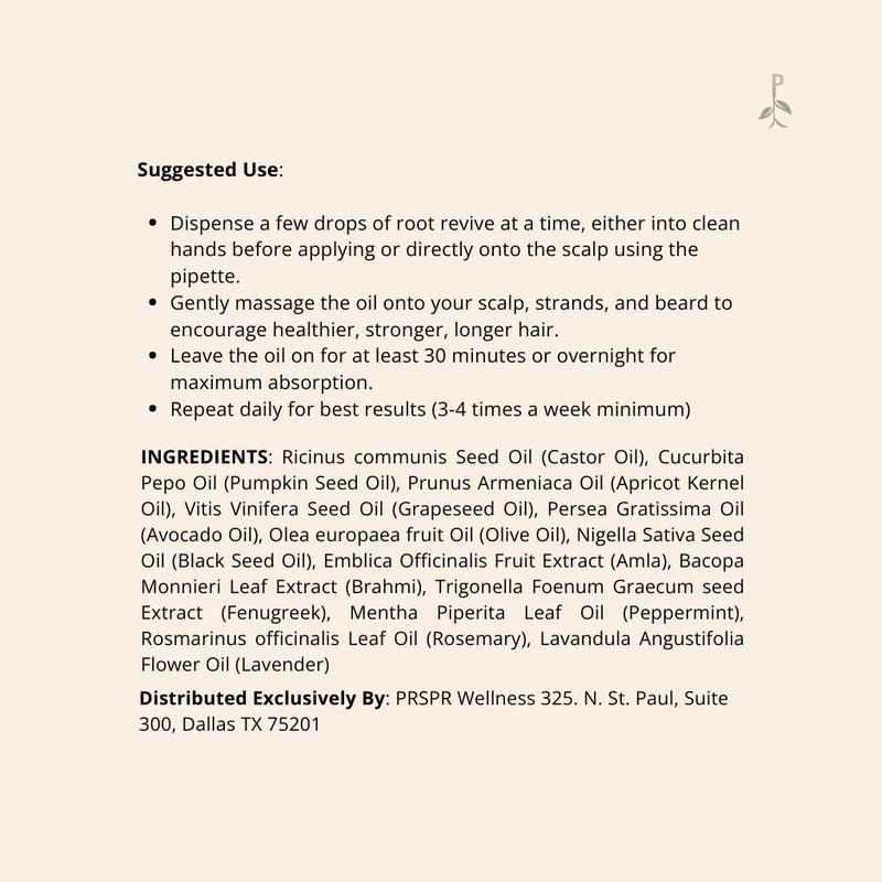 Root Revive Organic Hair Growth Oil with Castor Oil