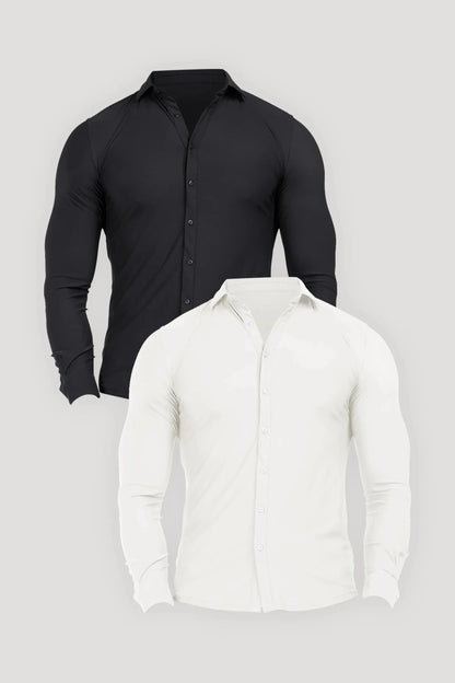 THE ATHLETIC STRETCH SHIRT BUNDLE 2-PIECE SET Alpha Aura 