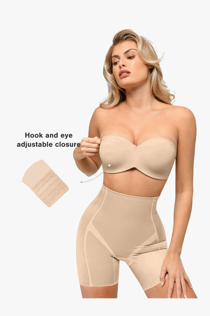 Push-Up Unlined Underwire Strapless Bra Bundle Alpha Aura 