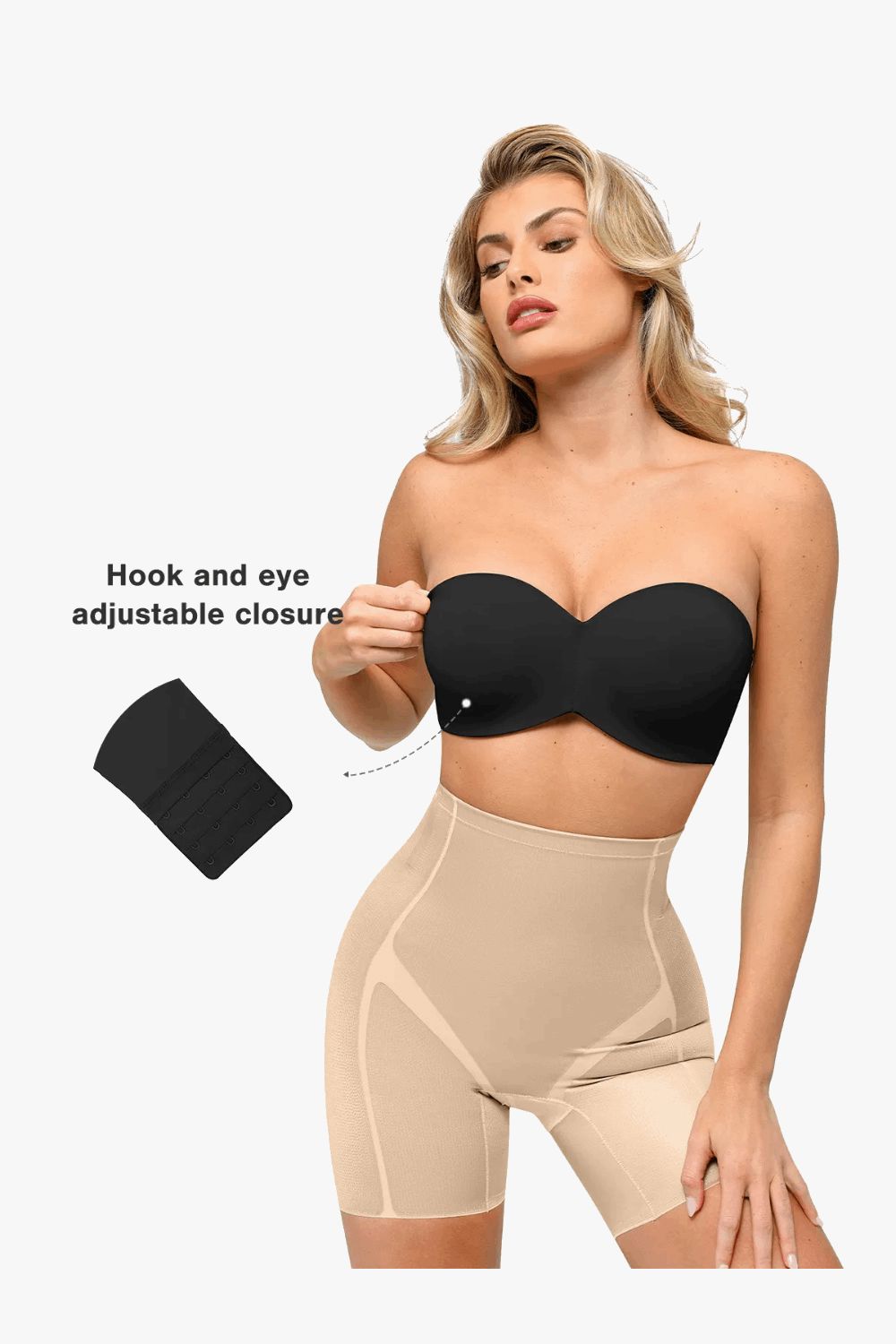 Push-Up Unlined Underwire Strapless Bra Bundle Alpha Aura 