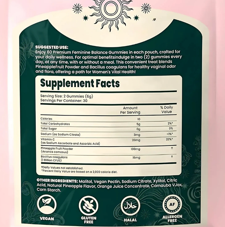 Vrouwelijke Balans Gummies